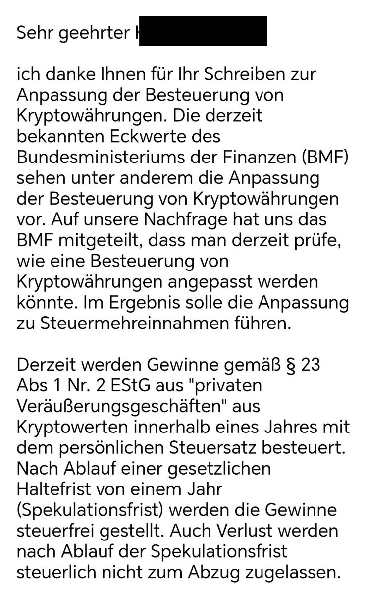 VP_ockerocker's tweet photo. @f_schaeffler Habe ebenfalls geschrieben und diese Antwort von Carsten Körber MdB / CDU erhalten.

Kernaussage: Die CDU/CSU sieht keinen Anlass, an der bewährten Haltefrist etwas zu ändern.

Das ist ein wichtiges Signal. Jetzt muss der Druck bleiben. https://t.co/7kaV8Sem2U
