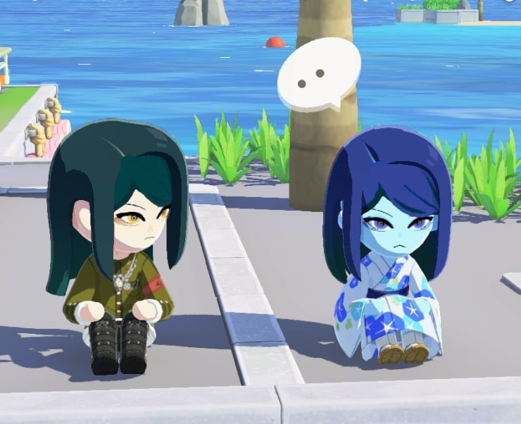 ellen0chka's tweet photo. Kiyo with his sister in tomodachi
#korekiyo_shinguji 
#tomodachi_life
#drv3 https://t.co/FGy4k42YKP