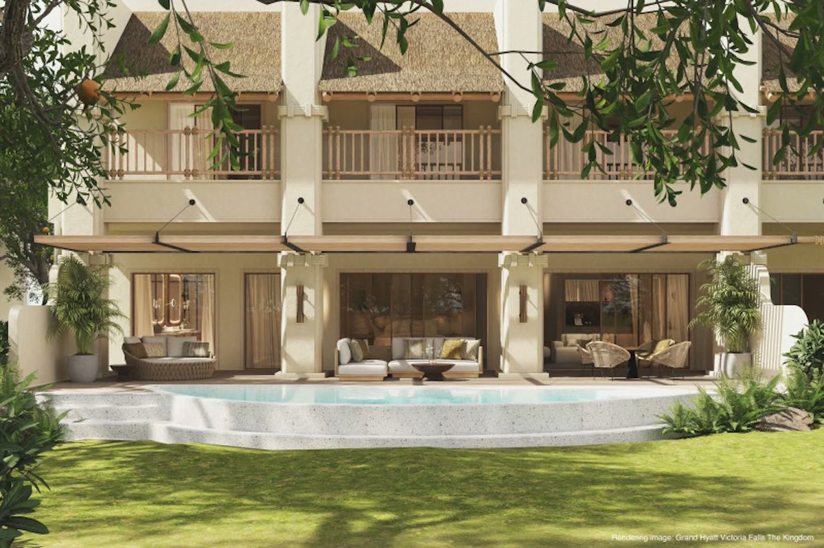 Mlandeli_Ndlela's tweet photo. Hyatt Announces Plans for Grand Hyatt Victoria Falls The Kingdom.

Set to open in late 2027 after an extensive refurbishment of the building, Grand Hyatt Victoria Falls The Kingdom will be the second Hyatt branded hotel in Zimbabwe.

https://t.co/RKj3uiyFA7 https://t.co/l4Ig1hTorG