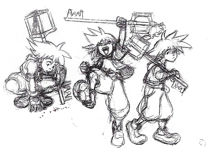 sorikudaily's tweet photo. kingdom hearts・❥・sora &amp; riku keyblade stance concept art【ソラとリク】 https://t.co/iG0adgH1qf