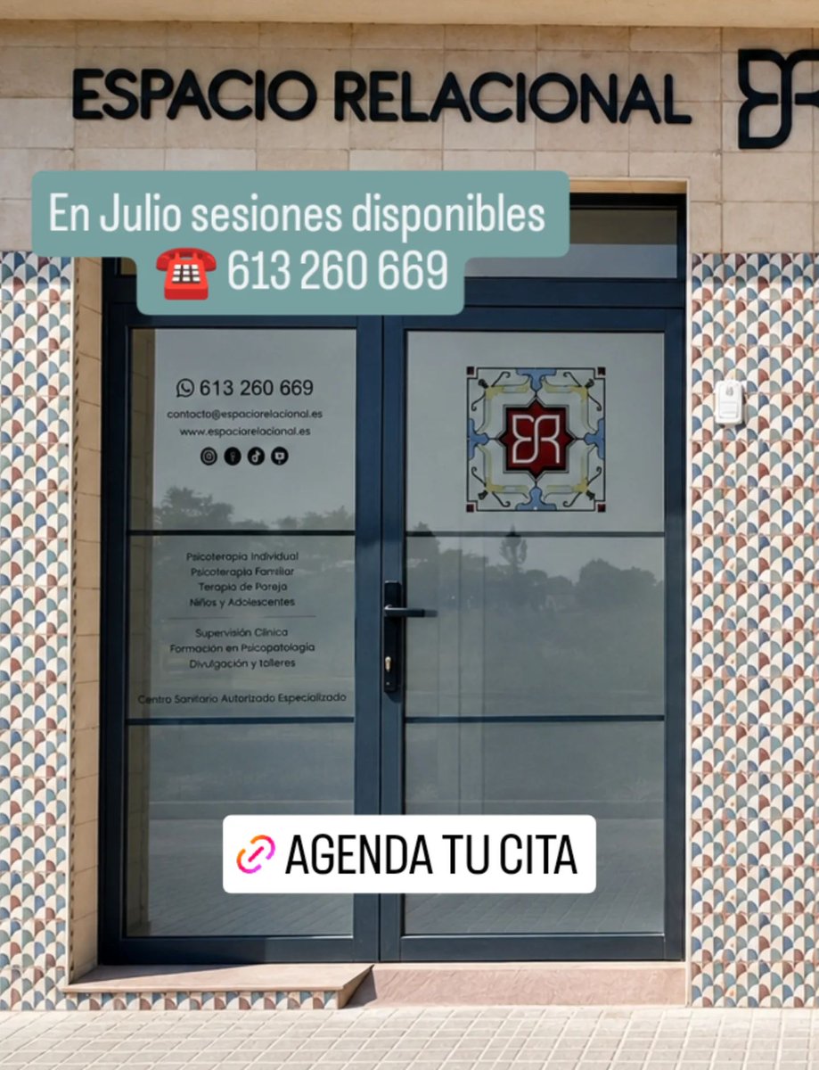 E_Relacional's tweet photo. ☀️JULIO🪭

Para agendar cita puedes llamar o buscar tu cita a través del enlace:

☎️ 613 260 669
👉🏻 https://t.co/RMFSGVLndk https://t.co/fcXIlTkog2