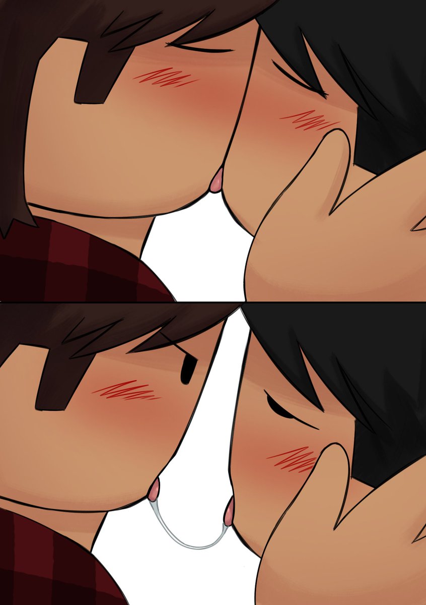 cherrrygrape's tweet photo. Wet kiss~ https://t.co/TDjuiKbDch