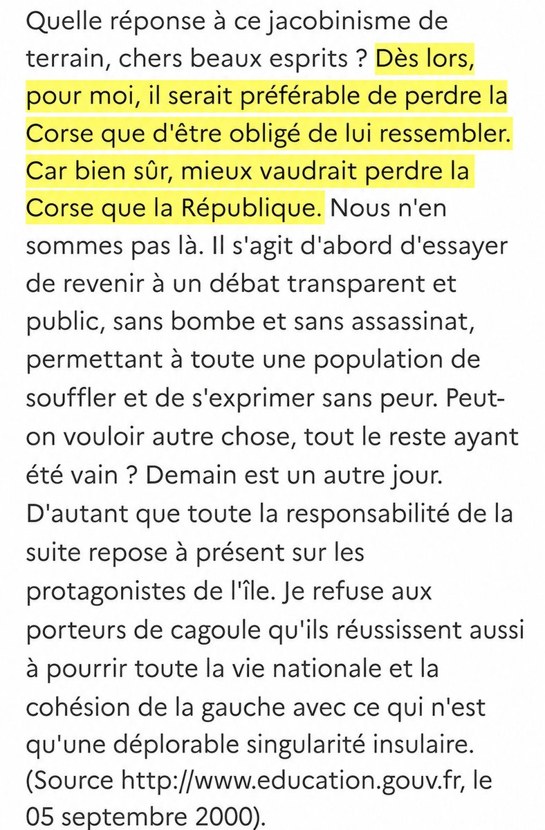 ghjattu_neru's tweet photo. @JLMelenchon, vous avez la mémoire courte, avez-vous déjà oublié en quels termes vous parliez de la Corse dans une Tribune publiée dans @MarianneleMag le 28 août 2000 : « Bref, le déshonneur ordinaire de l'île contamine l'Etat Républicain ... » https://t.co/69qDe0o3bK