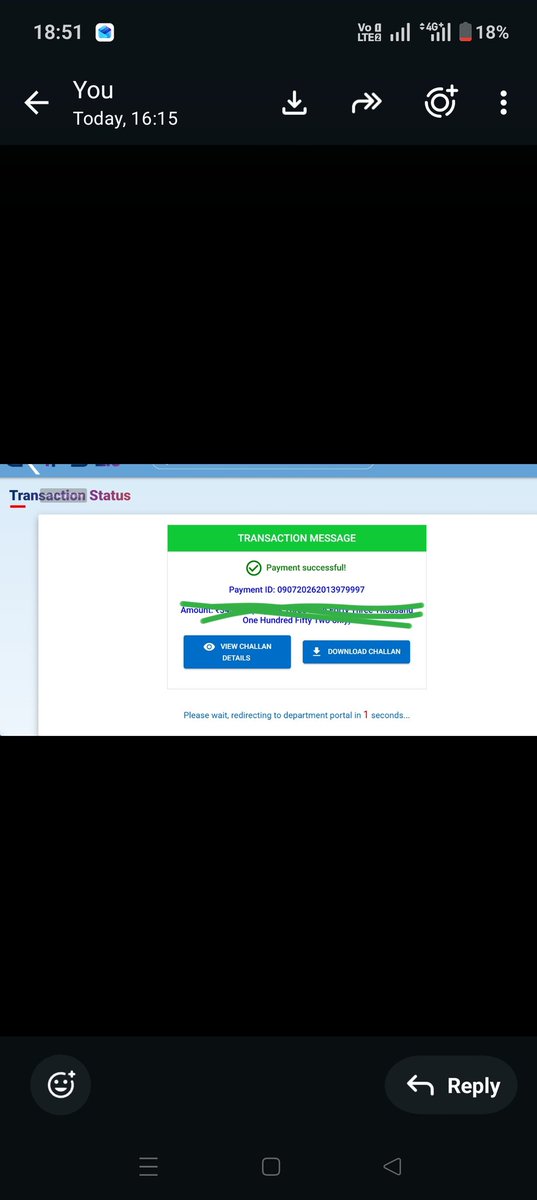 avi2103's tweet photo. @wbregistration @SuvenduWB @homebenga
I paid a stamp duty payment today, where transaction was successful but challan did not get generated, I tried calling in number mentioned 60-80 times, no response.droped grienviance

Cm sir need your help here please https://t.co/qxhVJCG3r1