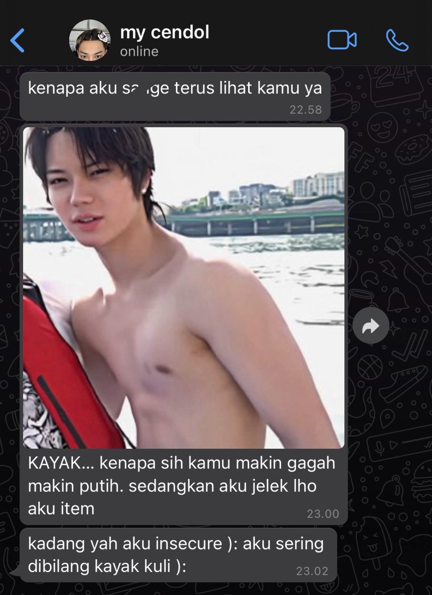 rulhyul's tweet photo. cendol insecure, mas kesayangannya makin putih ):

a nyulrul three tweets au https://t.co/W7keaE3Vly