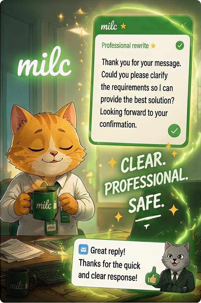 milc_fun's tweet photo. Urgent inboxes make writing weird. 

One ping, three context switches, and suddenly the reply sounds sharper than intended.

milc rewrites in place so the thought stays clear and the tone doesn’t derail.

https://t.co/muN5mxKDt3

#AIEditing #FlowWriting #WritingTools https://t.co/fMXdFMgqIB
