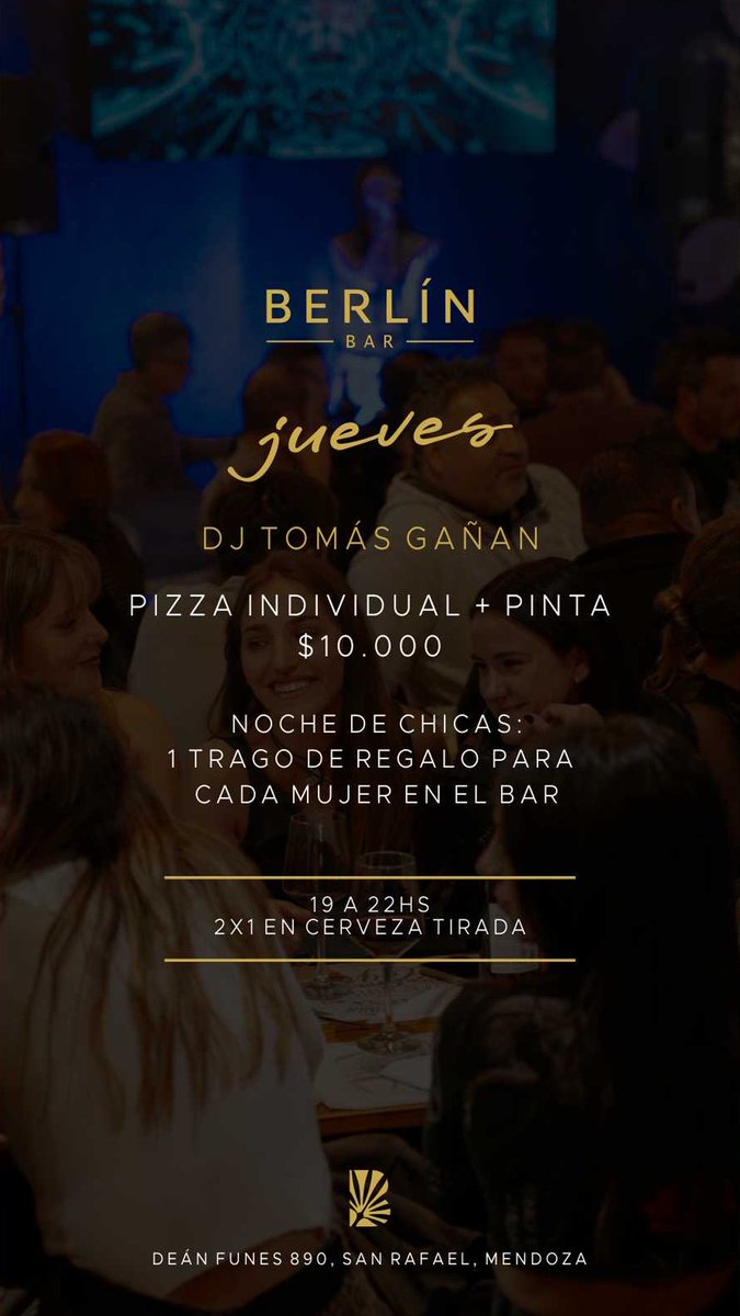 tomasganan's tweet photo. 𝗘𝗦𝗧𝗔 𝗡𝗢𝗖𝗛𝗘 🇦🇷 #BerlinBar #TomasGañan https://t.co/RLBU5pesL3