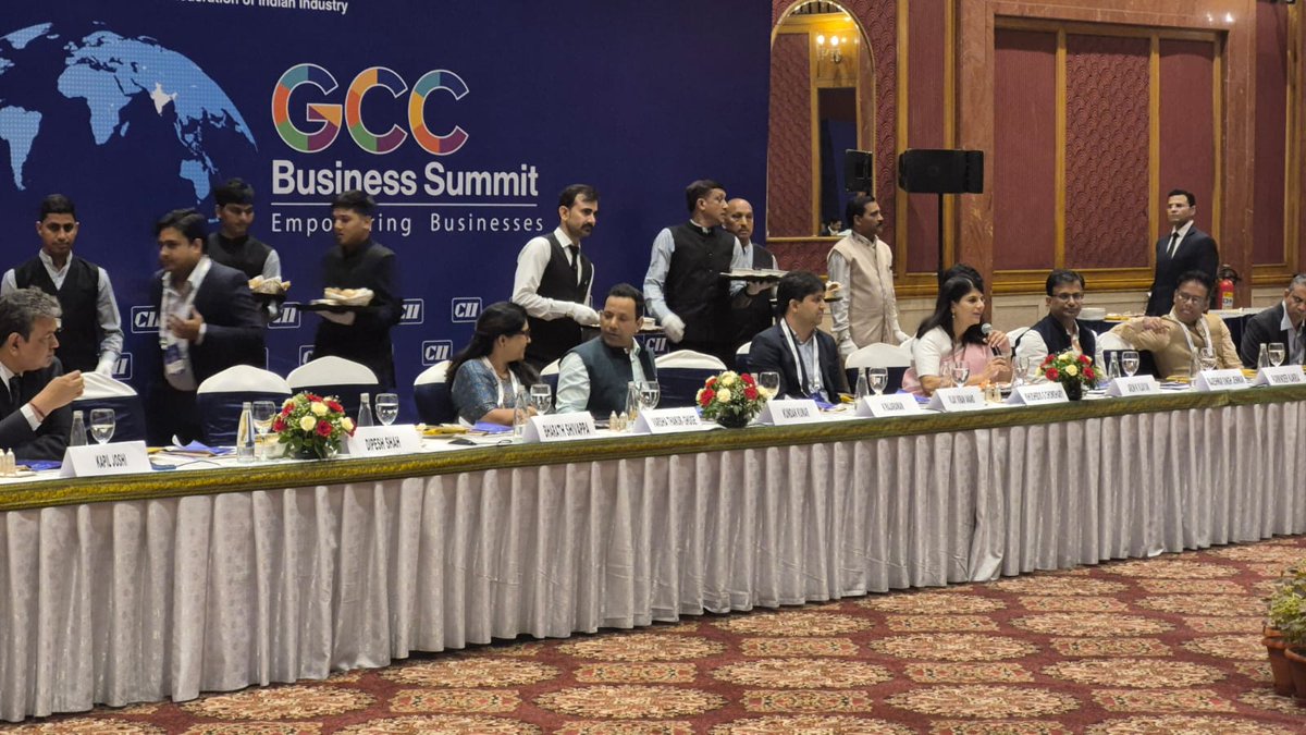 IndustriesBihar's tweet photo. Bihar Showcases Its GCC Vision at CII GCC Business Summit 2026

Shri Kundan Kumar, @kundan_ias Secretary, Department of Industries, Government of Bihar, participated in a high-level closed-door roundtable discussion with senior government secretaries, policymakers, and leading Global Capability Centre (GCC) industry representatives at the CII GCC Business Summit 2026. 

The deliberations focused on strengthening Centre -State collaboration, creating future-ready policy frameworks, developing a skilled talent ecosystem, and enabling emerging states to play a greater role in India's rapidly expanding GCC landscape. 

The discussion also explored strategies to promote innovation, digital infrastructure, and ease of doing business for the next phase of GCC growth.

#BiharHaiTaiyar
🚨उद्योग और रोजगार के क्षेत्र में रफ्तार पकड़ता बिहार!
#BuildAndBelieveInBihar

@PMOIndia @PiyushGoyal @CimGOI @GovernorBihar @samrat4bjp @officecmbihar @_ShreyasiSingh @kundan_ias  @amandsamir @PTI_News @ddnewsBihar @PIB_India @DoC_GoI @investBihar @BiharIndustries @BiharCabinet @ficci_india @bimcgl @BSPCBOfficial @idabihar @BIADAbihar  @startup_bihar @IPRDBihar @FollowCII @DitBihar