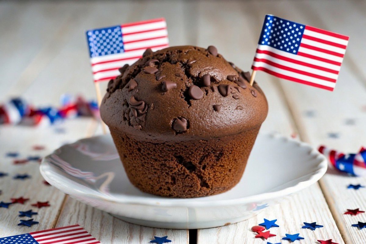 LeighAnnCox's tweet photo. 🌟 Happy Thankful Thursday, friends! This Georgia girl is back in Florida ☀️ 

Kicking off the day with a grateful heart, patriotic pride, and an irresistible treat!

Our Muffin of the Day is the rich, decadent Chocolate Chunk Chocolate muffin — double the chocolate, loaded with big melty chunks of pure joy! 🍫

🙏 I’m so thankful for God’s blessings, the freedom we cherish in this great nation, and that Christ is King! 

Let’s go make today count! 💪🇺🇸
What are YOU thankful for this Thursday? Share below! 👇

#ThankfulThursday #MuffinOfTheDay #ChristIsKing #PatrioticPride #USA #LetsGo