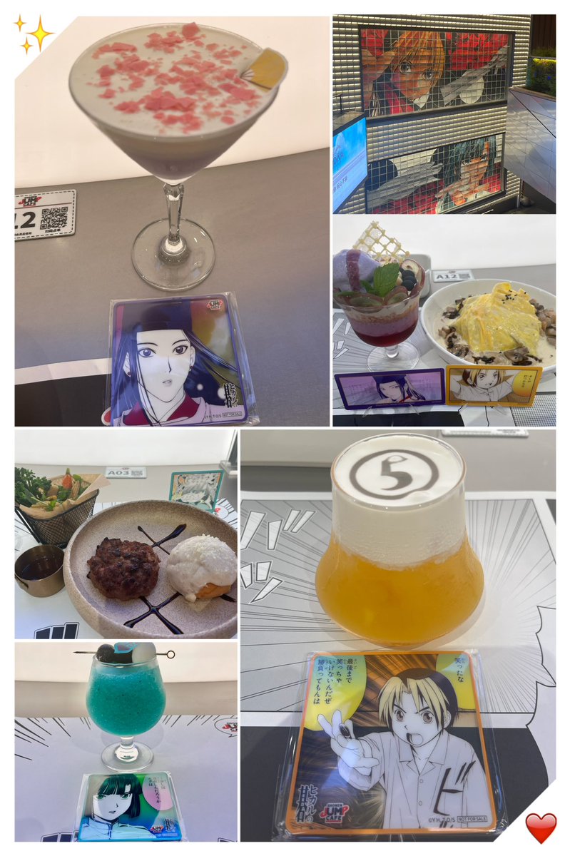 tomakaede's tweet photo. 今日はジャンプカフェに行きました😋 https://t.co/XPIBG2hY02