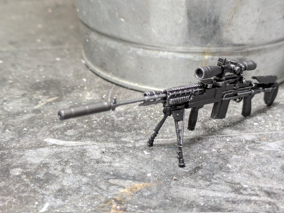 under_see_bota's tweet photo. #深夜の小武器庫部 
お題「サプレッサー」
機関銃にさえサプレッサー(゜＞゜)
#リトルアーモリーを装備 https://t.co/TGvSUBOnwX