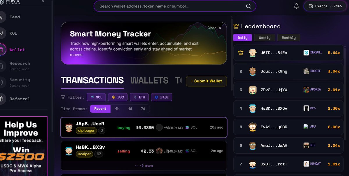 Shorol143's tweet photo. The latest MWX Alpha update is worth exploring.

The new Alert Bot and Telegram Mini App make it much easier to catch trading signals and stay updated without constantly checking the dashboard.

I've been testing the new features, and the experience feels smooth and practical for anyone who wants faster market alerts.

If you're creating content, this is a good opportunity:
• Share your experience
• Record a demo or thread
• Add screenshots of the new features
• Include your own insights

The contest offers up to $4,000 in rewards, with rankings based on content quality, creativity, engagement, and referrals.
Join MWX Alpha using my referral link:
https://t.co/TIwQJpuzs1

What feature do you find most useful so far?
@mwx_ai  #MWXAlphaContest