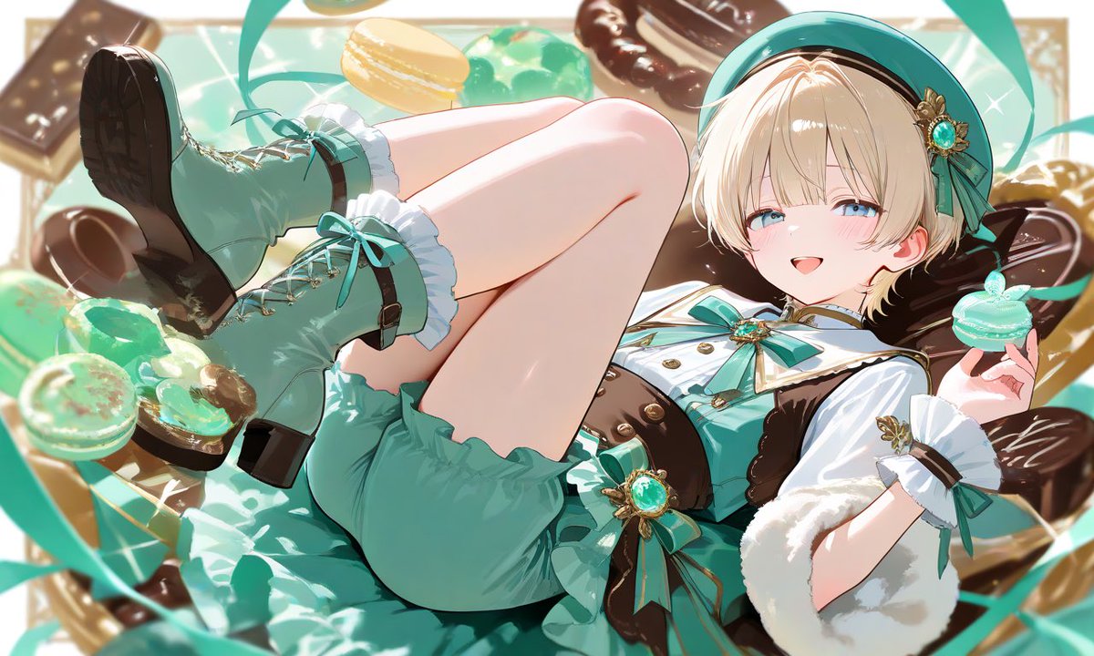 15prN_'s tweet photo. ⟡チョコミントな衣装のプロンプト配布🤎💚⟡
ALTの1枚目に男の子用・2枚目に構図背景・4枚目に女の子用のプロンプトがあります♩

改変等ご自由にどうぞ♥
どなたでもお気軽にご使用ください(> ⩊ <) https://t.co/wWbfyCZoYR