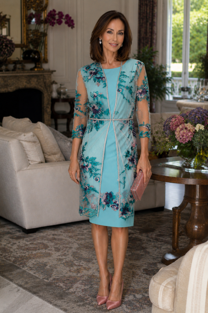 Novias_Mary's tweet photo. Traje en color turquesa formado por vestido de crepe con motivos florales y abrigo confeccionado en tul bordado.
Es un traje ideal para #madrina, madre de #novia, madre de #novio, madre de #comunión, #eventos y fiesta.
👉 https://t.co/S81ytsotCc 👈
#NoviasMaryBilbao https://t.co/9WHBPGqrOS