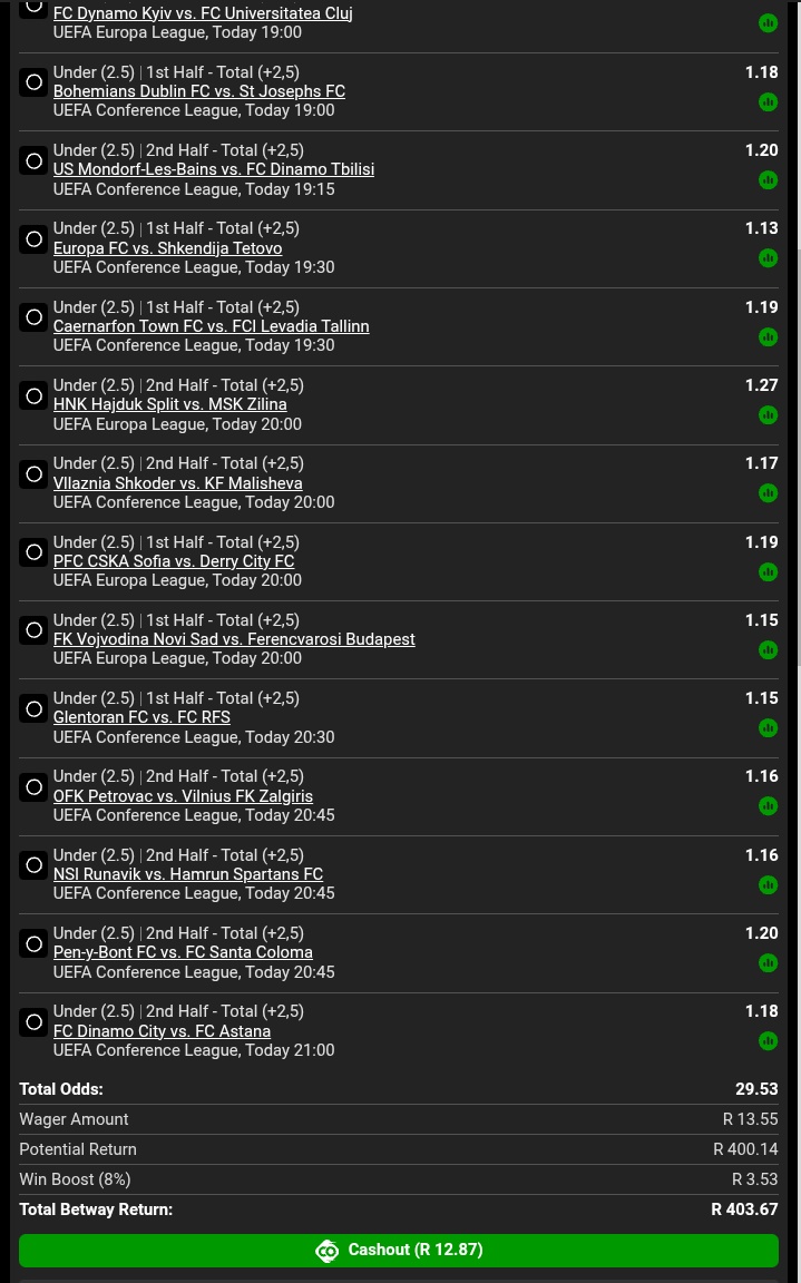 waalyd's tweet photo. 🇪🇺 UEFA Champions League Qualification 🇪🇺

⚽ Under 2.5 Goals ( 1st &amp; 2nd Half )

🏟️ 20 Games

📈 30 Odds

✈️ 18:00 Kick 📴 

📝 BW61E05409

🧘 GoodLuck 🤞 https://t.co/WR8gu0nI5n