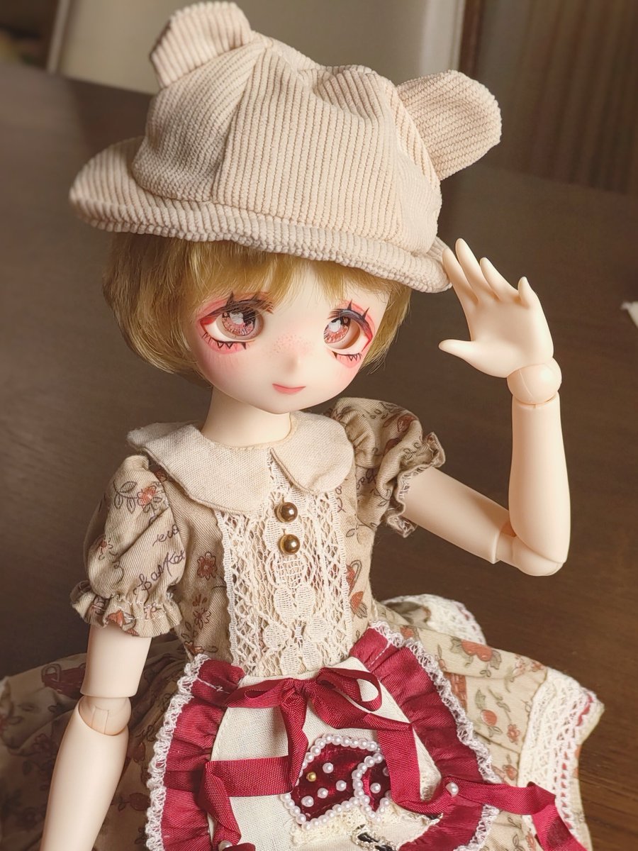 64chickendoll's tweet photo. 【アイドール東京77でお家探しをする子のご紹介⑧】
ねころさん（@agepanda_）からお預かりしている子をご紹介します。
そばかすのパンダをイメージしたチャーミングなimomodoll ruby Bさんになります💞
アイの対応サイズは20mmです。

￥8,000 https://t.co/2ELH46TsJw