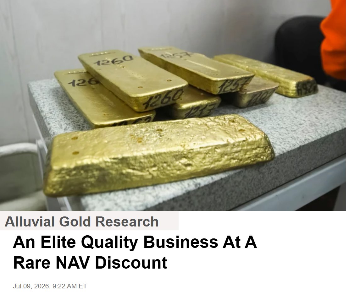AlluvialGoldRes's tweet photo. An Elite Quality Business Trading at a Rare NAV Discount

$GLD $SLV $IAU $GDX $GDXJ $GOAU $HUI $SIL $SILJ $GC_F $SI_F https://t.co/DJiJ7N4PkS
