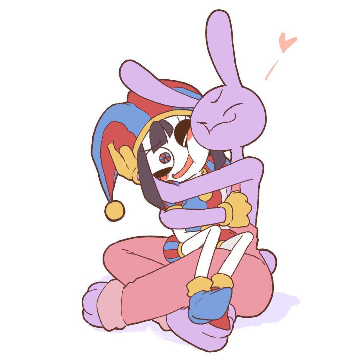 nekojarashi8515's tweet photo. ﾎﾟﾑﾎﾟﾑ🐰🤡

#jaxxpomni #funnybunny https://t.co/BAZ2uLkR4J