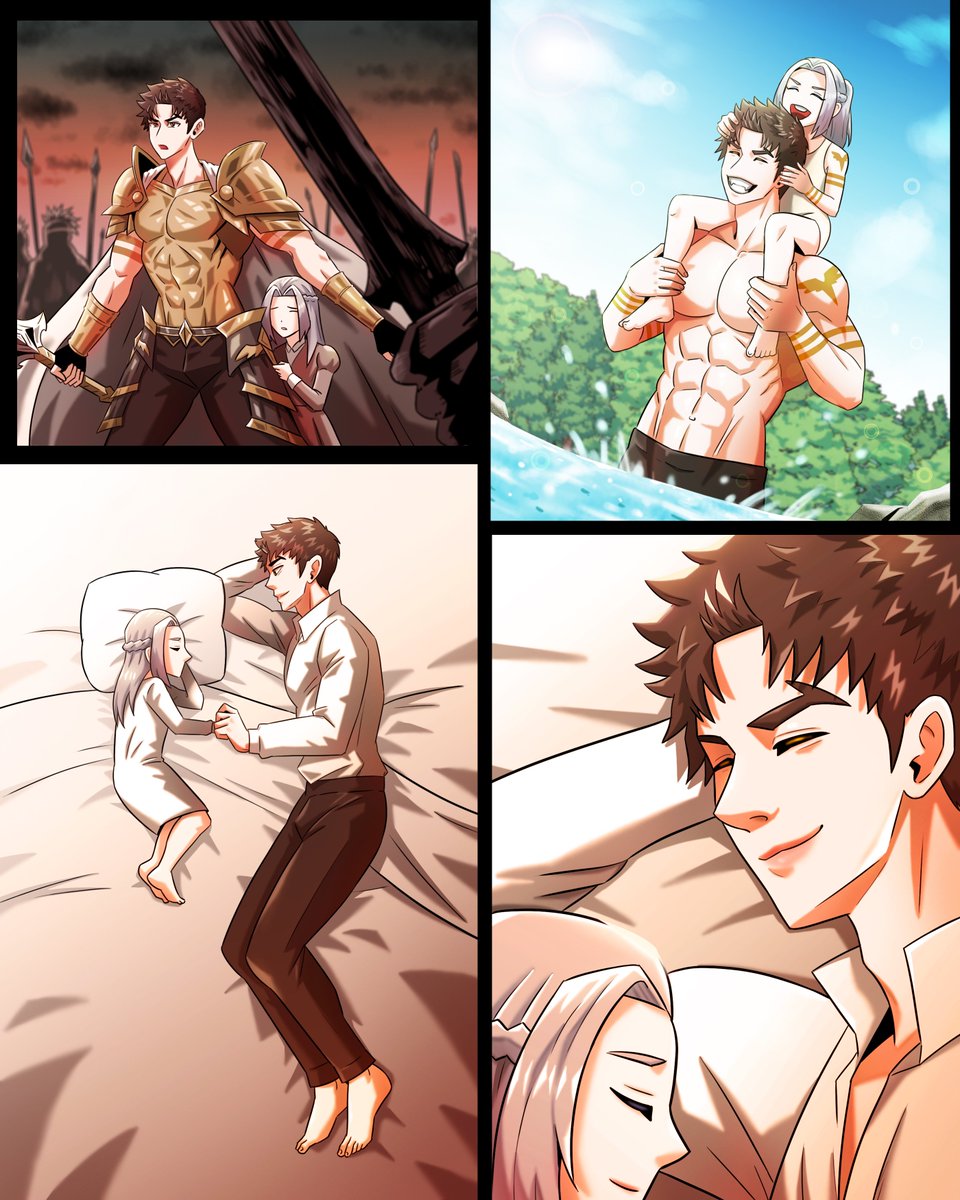 YEHWA014's tweet photo. The first slide is the English version, the second is the Korean version, and the third is the textless version

"To me, who was born with divine power and called a monster by people, My Lady was a single ray of warm light. She gave me a reason to live."

#OC #Andromalius
#YEHWA https://t.co/H9dVT6AEnW
