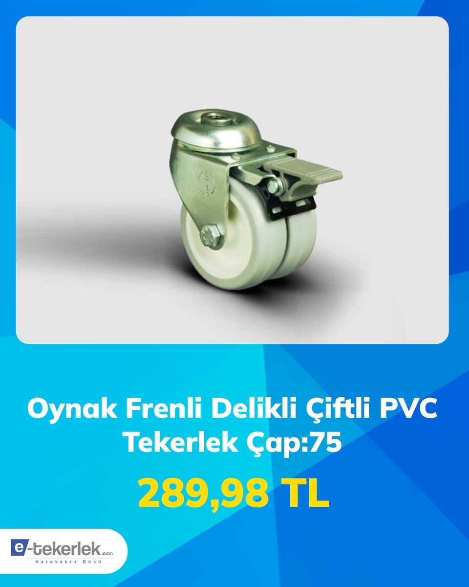 e_tekerlek's tweet photo. Kontrol sizde, hareket her zaman güvenli.

360° hareket kabiliyeti sunan sanayi tekerleği; hafif sanayi ekipmanları ve taşıma sistemleri için güvenilir bir çözüm sunar.

🔗Detaylar: https://t.co/ZaFURHvr7p

#sanayitekerleği #frenlitekerlek #endustriyelçözümler #taşımasistemleri https://t.co/fzP069uaJX