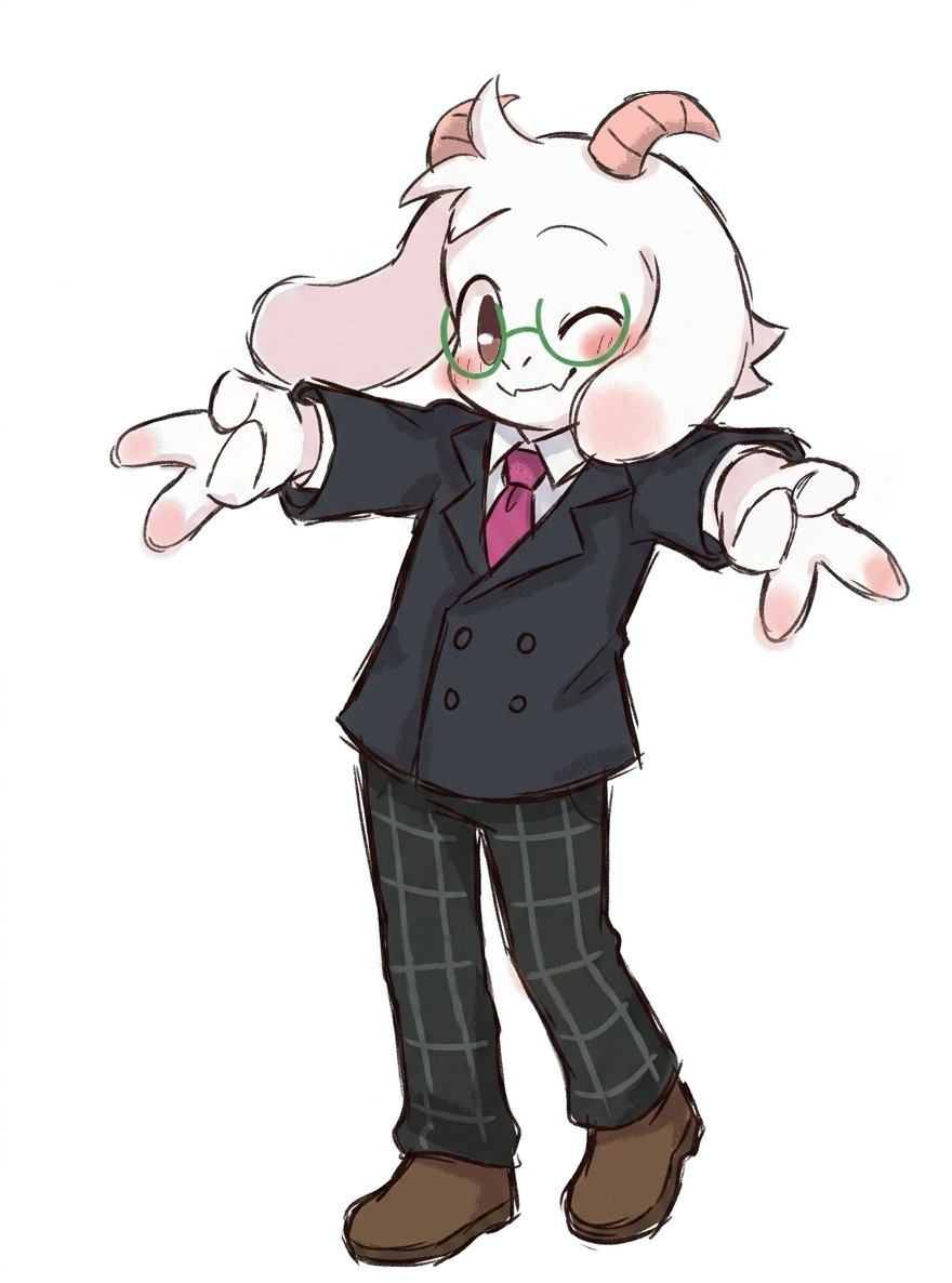 Coquette_4476's tweet photo. モモ戦で見れる制服ラルセイが𝑩𝑰𝑮 𝑳𝑶𝑽𝑬...❤

#deltarune   #deltarunesppilers 
#Ralsei https://t.co/SrtEedq53o