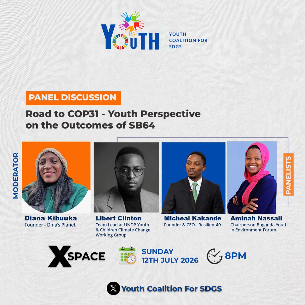 NassaliAminah's tweet photo. Whose knowledge counts when we decide what counts ? Join me and other other leaders as we bring out the youth perspectives on the outcomes of the SB64
@Youth4SDGsUga https://t.co/lycKP8qkIe