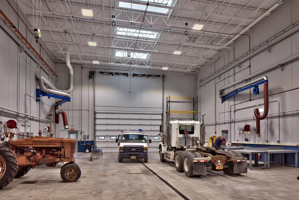 salasobrien's tweet photo. At SUNY Morrisville, clean energy education is built into the facility itself.

The Agricultural and Clean Energy Technology Center gives students hands-on access to the systems shaping the future of energy and agriculture:

🔹 Solar
🔹 Wind
🔹 Hydro-power
🔹 Biofuel
🔹 Thermal combustion
🔹 Diesel and hydraulic systems
🔹 Wind turbine systems

Salas O’Brien provided mechanical and electrical design, including net zero mechanical systems and an 85kW photovoltaic solar array with live energy production displayed in the lobby.

The result is a building that helps students see clean energy in action.

https://t.co/UvX075WHSU

#EngineeredForImpact