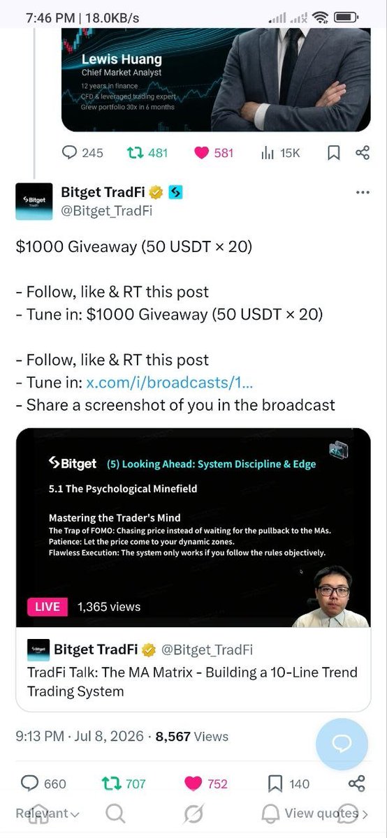 0xGuffer's tweet photo. @Bitget_TradFi Thank you for this opportunity 🤝 https://t.co/m95qV2h8vS