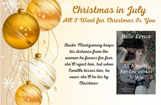 JulieLence's tweet photo. #ThursdayReading 
#ChristmasInJuly 
All I Want for Christmas Is You:
#Christmas #Holiday #cowboyromance #westerns #shortstory #MustRead #KindleBooks
https://t.co/YYJxp4wxmZ https://t.co/qY8T9XGEah