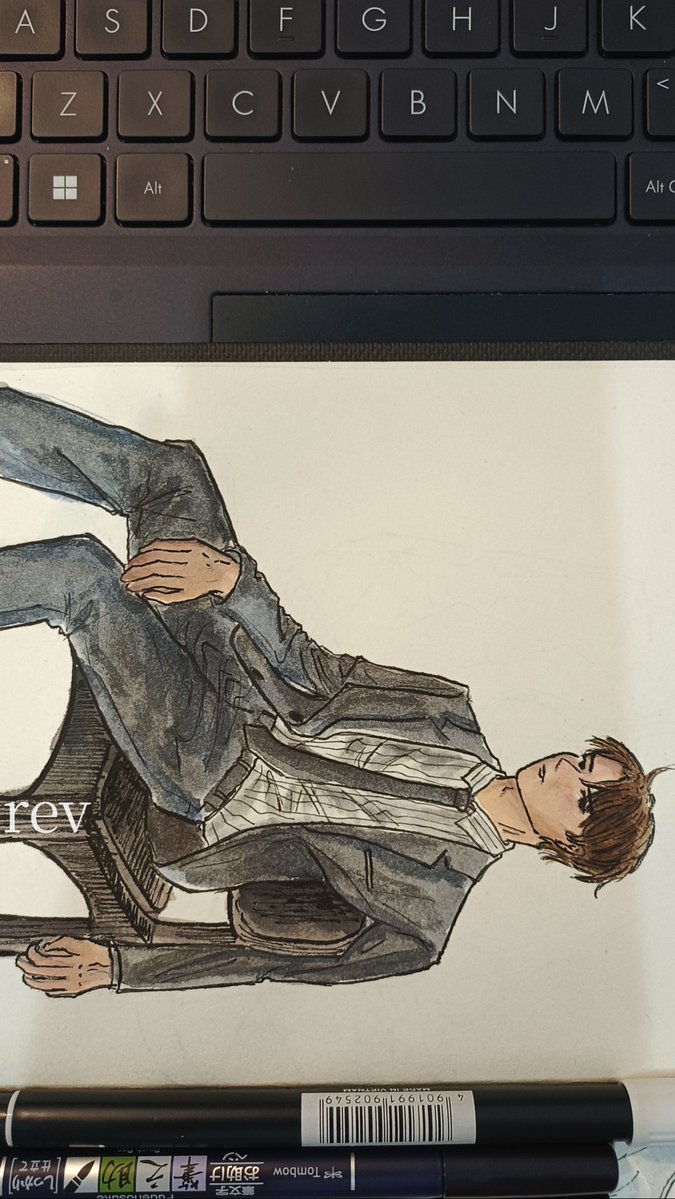 revverries's tweet photo. Accidentally, menggambar anakku dengan sangat ganteng. โค๏ธโ๐ฉน
#Rev_OC #ocsbase #oc https://t.co/by64R4cq7k