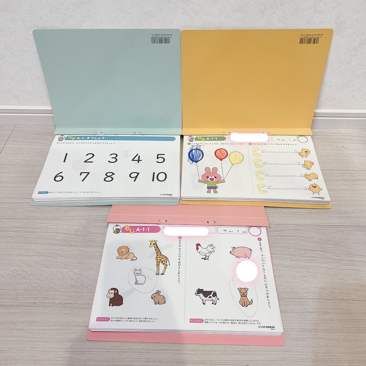 chaa_ikuji's tweet photo. 遅めスタート、開始から3ヶ月強で半分(A-5まで)終了✨すらすら解ける時は6枚の日もあり、苦手そうな様子があれば3枚だけにして調整。たまに休む日も挟んだよ。
昔ながらの(？)紙ファイルにバインダーして、娘の発言をメモしたり苦手をメモしたり✍️残り半分も同様のペースで終わらせよう😌 https://t.co/zmDgRlx4ry
