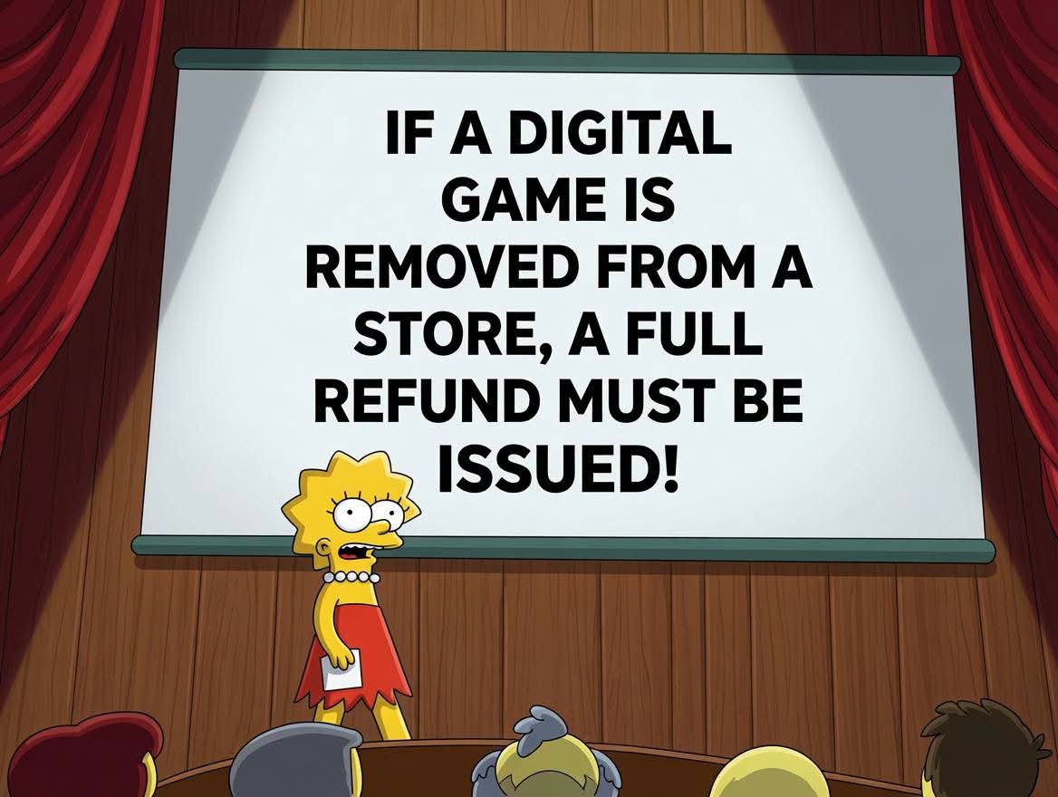 jnlgame's tweet photo. Digital games should come with real consumer protection. If a store can remove access, players deserve a full refund. No excuses. 

Digital ownership needs real rights. https://t.co/LUeEkLvnQZ
