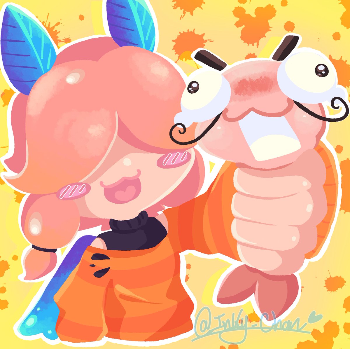 Inky_Chan18's tweet photo. Artfight attack for my lovely pookie @Weewa_Art 🩷✨️👀 https://t.co/S3wpcihdmu