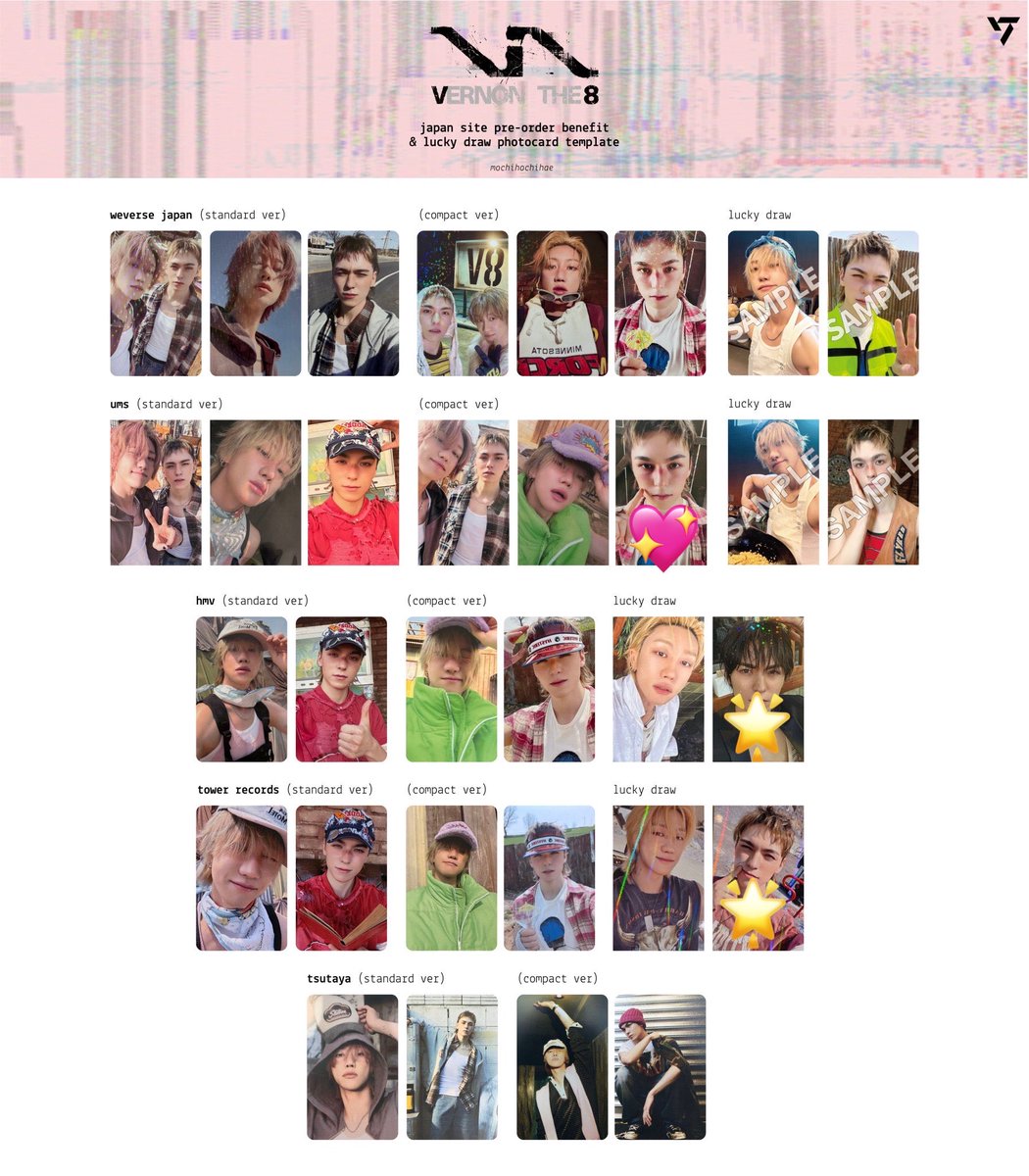 veeeeern1218's tweet photo. SEVENTEEN seventeen V8 v8 バーノン ミンハオ THE8 交換 買取 ラキドロ 特典

譲 画像1枚目 THE8 the8 ミンハオ
求 画像2.3枚目 💖のもの バーノン
(まとめて優先)
🌟のラキドロは買取求めております。

郵送、都内手渡しどちらも可

リプ、dmお待ちしております https://t.co/kkJpEuN7oM