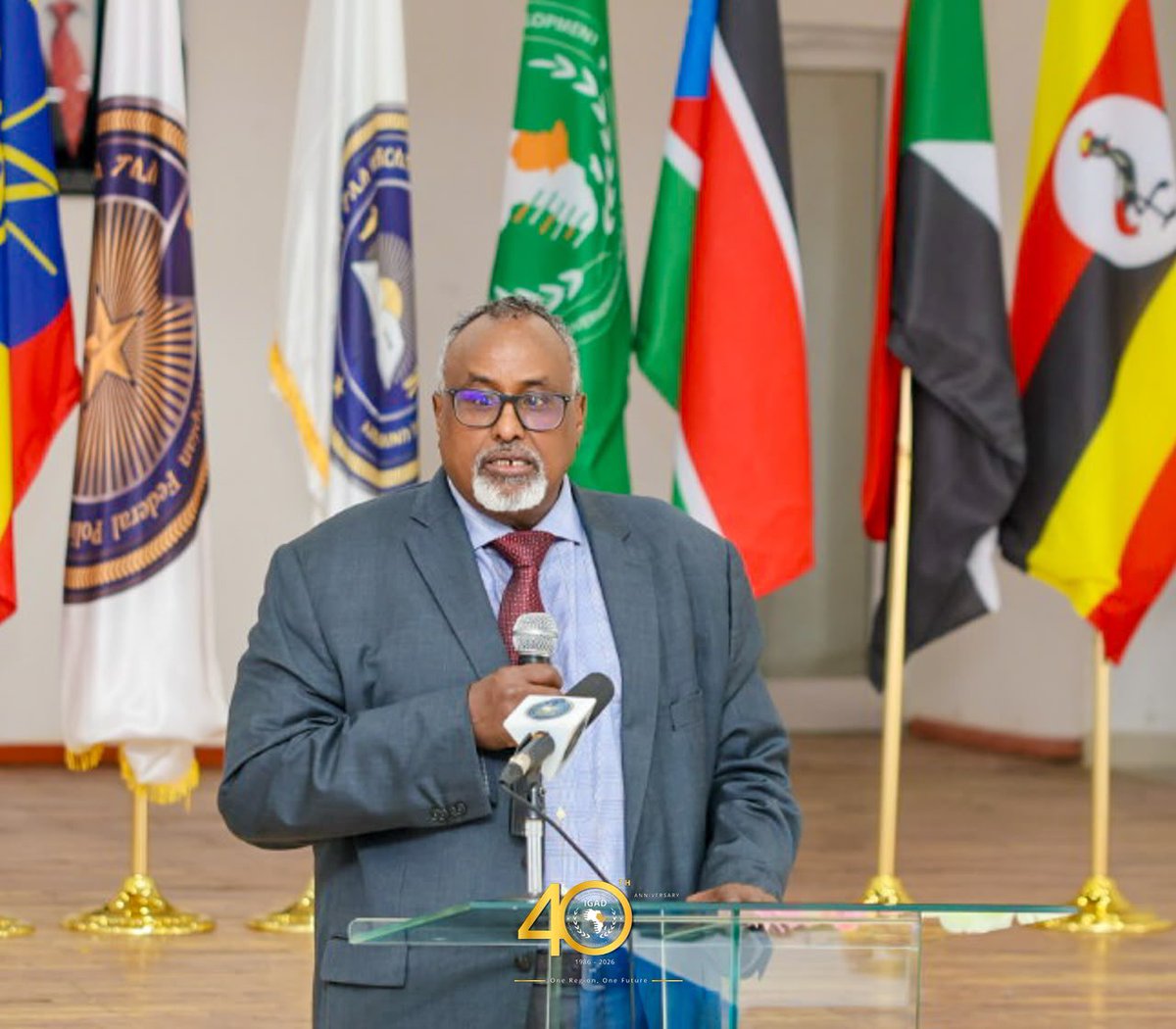 MAWareSO's tweet photo. Glad to witness as the Ethiopian Federal Police (EFP) honors IGAD Executive Secretary @DrWorkneh by establishing, in his name,  a new forensic science scholarship at the Crime Investigation Academy of the Ethiopian Police University (EPU) in Sandafa, Ethiopia.

According to Ethiopian Federal Police the programme has been created to recognise Dr. Workneh Gebeyehu’s exemplary leadership, dedicated service, and significant contributions to the Ethiopian Federal Police (EFP), public service to Ethiopia, and his relentless commitment toregional integration to the IGAD region.

The entire IGAD family is proud of this recognition, and on their behalf, I congratulate His Excellency on this achievement.