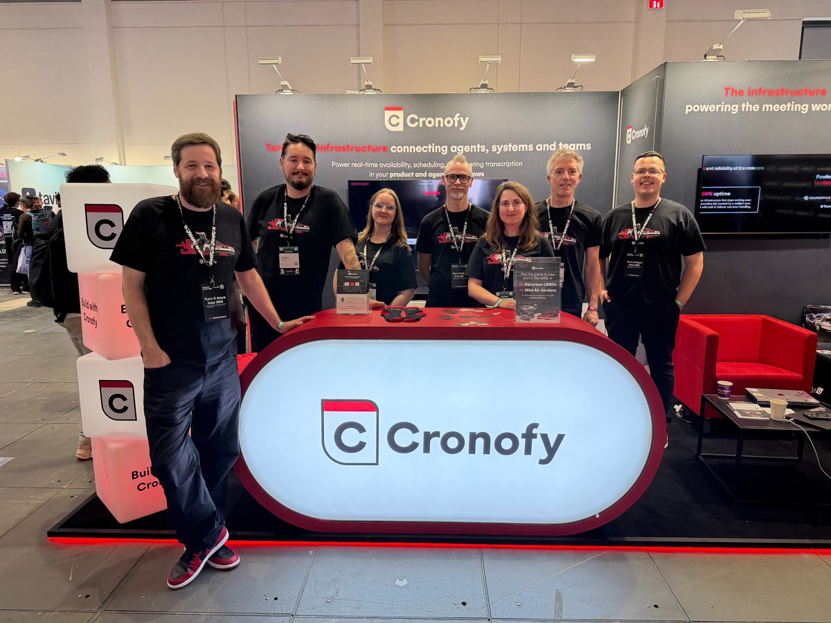 cronofy's tweet photo. A very busy day at @WeAreDevs.

Come meet our team and see how Cronofy lets you add calendar sync, scheduling, and meeting intelligence to your product, all on a single temporal infrastructure.

#WeAreDevelopers https://t.co/4s0x1YCiQA