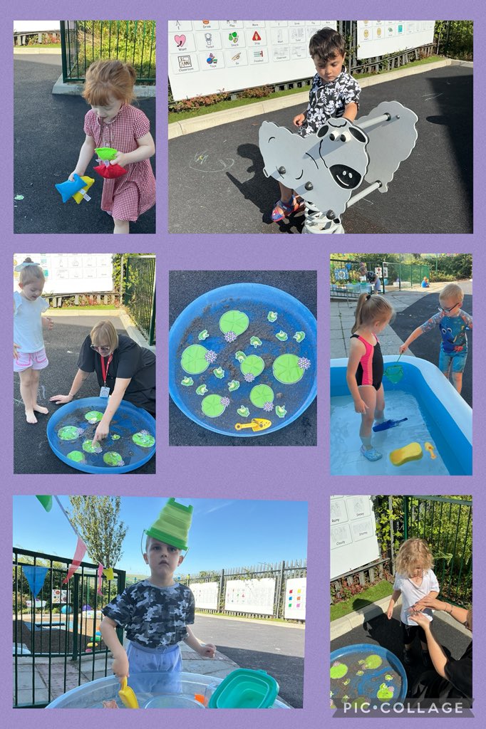 YsgolHenFelin's tweet photo. #YHFCLASS3 explored sensory play and Five Speckled Frogs while investigating their frogspawn. We also enjoyed snack time together in the sunshine. ☀️🐸 #TEYC https://t.co/p2y8YOwObG