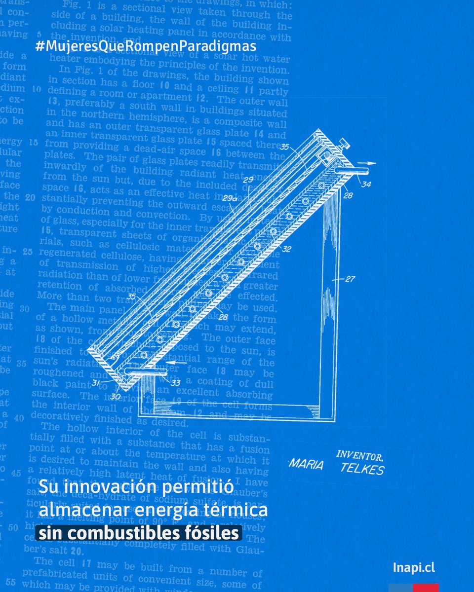 inapichile's tweet photo. ¿Sabías que la primera casa calentada completamente con energía solar fue creada en 1948 por una mujer?

Descubre más historias de “Inventoras que rompieron paradigmas”, una publicación de INAPI que reúne a mujeres que transformaron nuestra vida cotidiana:
https://t.co/XyNBDRw6XM https://t.co/M0S657vrFb