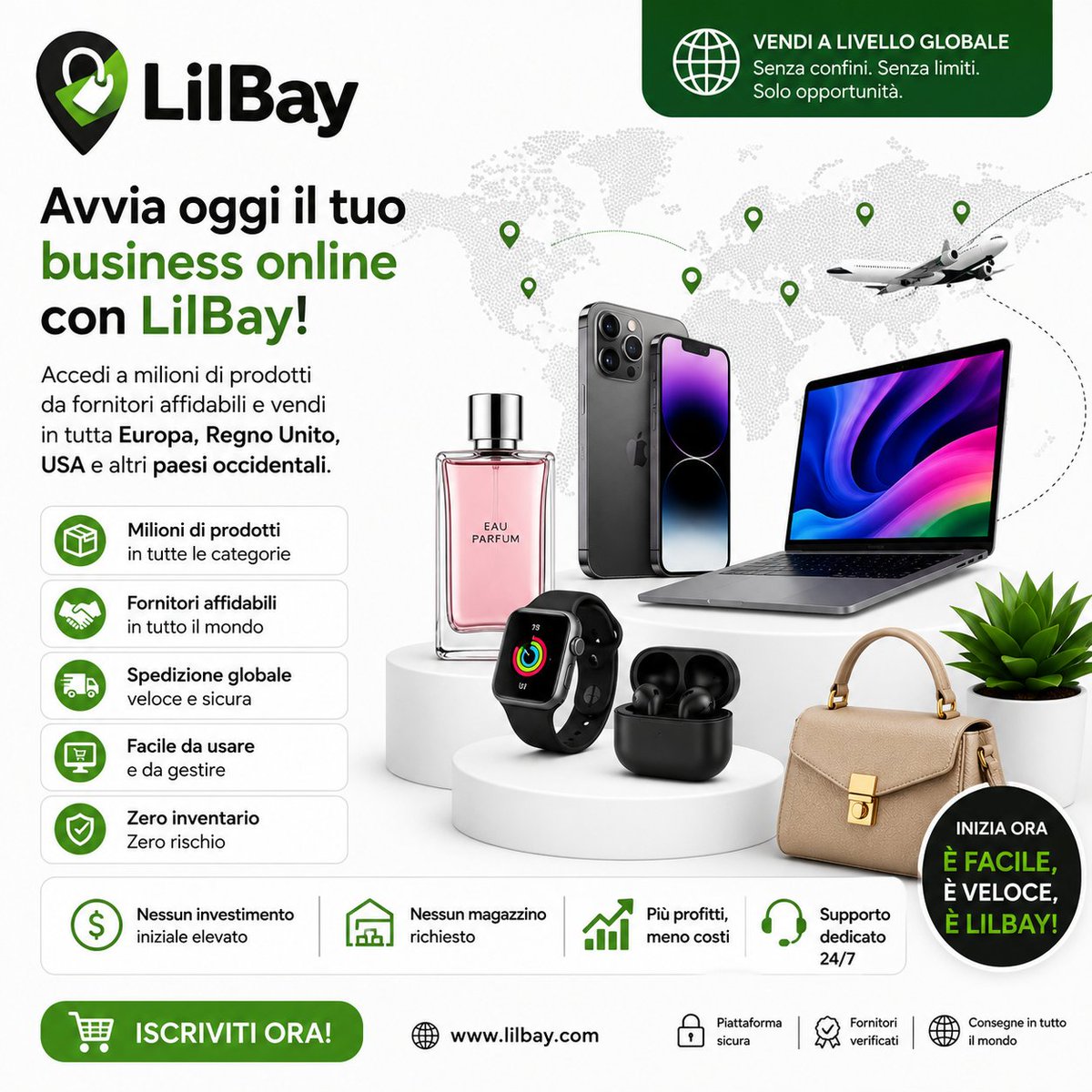 LilbayCom's tweet photo. Avvia il tuo business di dropshipping con LilBay!

Milioni di prodotti, fornitori affidabili e vendite in Europa, Regno Unito, USA e altri mercati occidentali, senza gestire un magazzino.

🌍 https://t.co/60ui1OEVim⁠

#Dropshipping #Italia #CrossBorderCommerce #Startup #Sell https://t.co/G7iPve6Dmg