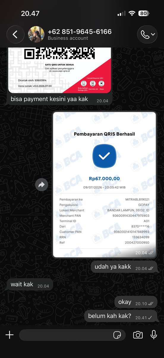 burberrxy's tweet photo. guys.. dia nipu dan aku baru tau.. 😭 ini qris nya btw #bealanja https://t.co/EzE1UzL9Xa