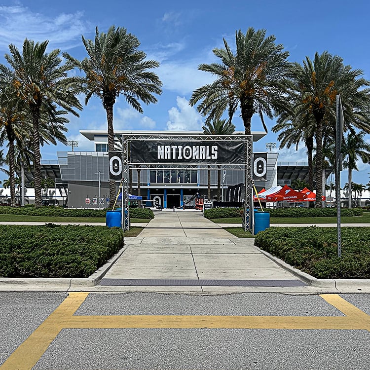 AMIGraphics's tweet photo. 🏃‍♀️🏆 Proud to support the Under Armour Track &amp; Field Nationals at IMG Academy!
Custom A-Frames, mesh fence banners, and vinyl graphics helped create a championship-ready experience for athletes and fans.
#UnderArmour #UATrackAndField #IMGAcademy #EventBranding #Wayfinding https://t.co/TfJmmnPr9A
