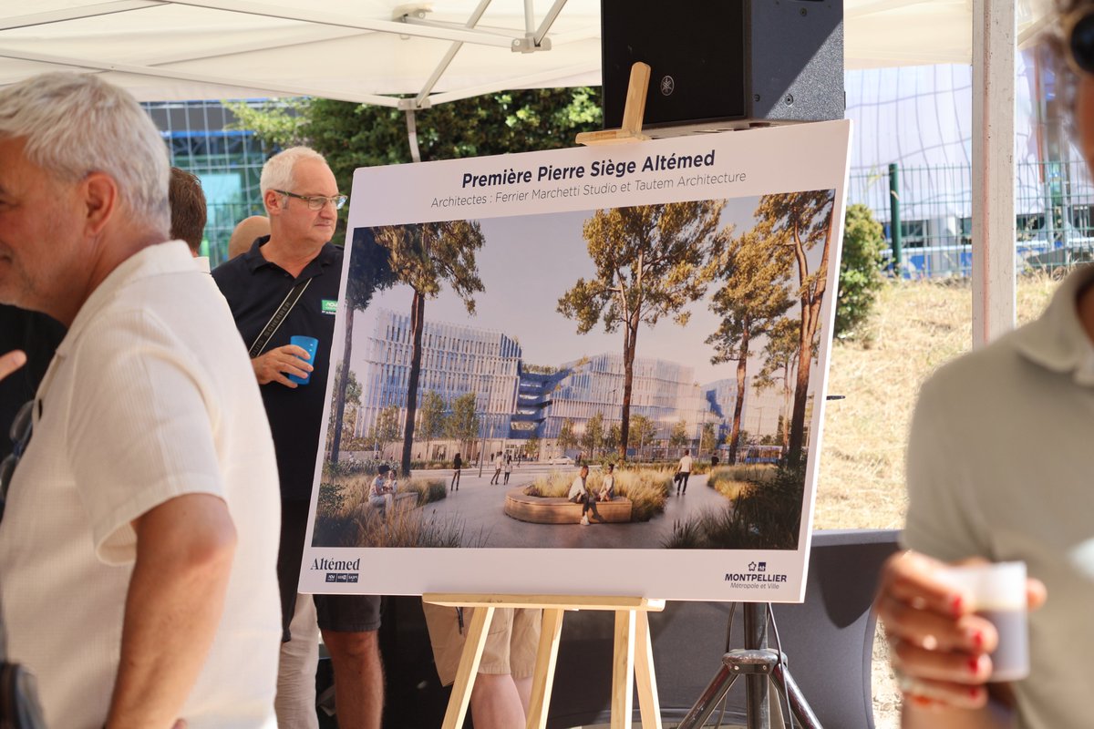 groupe_altemed's tweet photo. ✨ Première pierre du futur siège d'Altémed à la Mosson !

🏗️ 34 M€ HT investis • 10 269 m² • 330 collaborateurs réunis sur un site unique.
Une nouvelle étape du renouvellement urbain de la Mosson.

📍 @montpellier_ 

#Altémed #Montpellier #Mosson #ANRU https://t.co/OTipnSmP9l