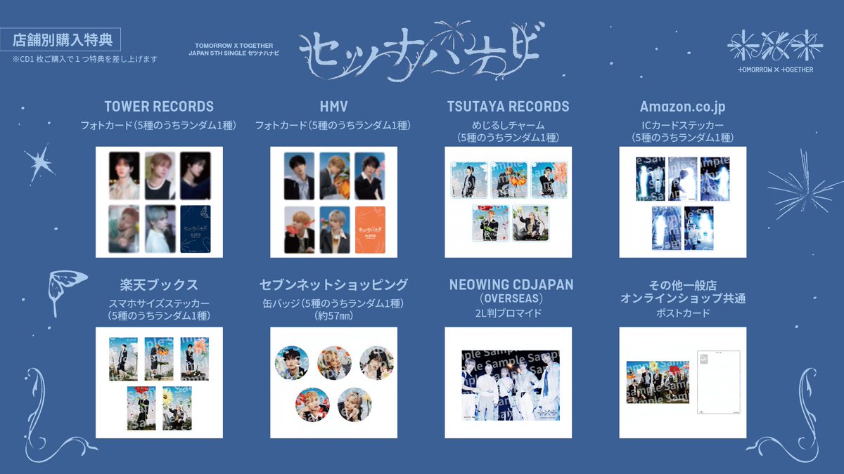 TXT Japan 5th Single 'セツナハナビ (Setsuna Hanabi)'🎐 アルバム