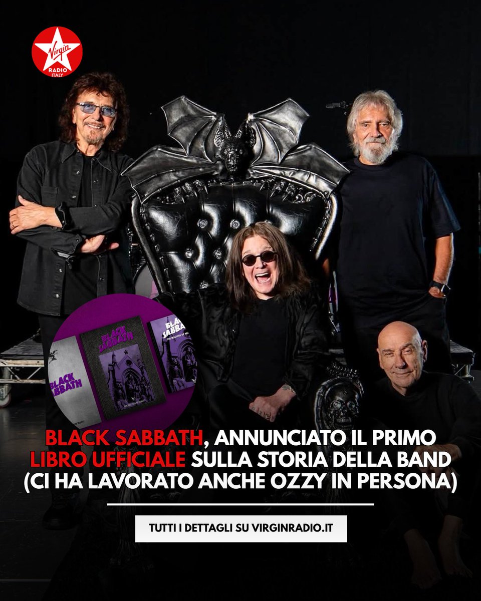VirginRadioIT's tweet photo. .@BlackSabbath, annunciato il primo libro ufficiale sulla storia della band (ci ha lavorato anche @OzzyOsbourne in persona) 🔴 Tutti i dettagli: https://t.co/CL7OKXxxnx
#BlackSabbath #StayRock #VirginRadio #StyleRock https://t.co/irbLm6oA8B