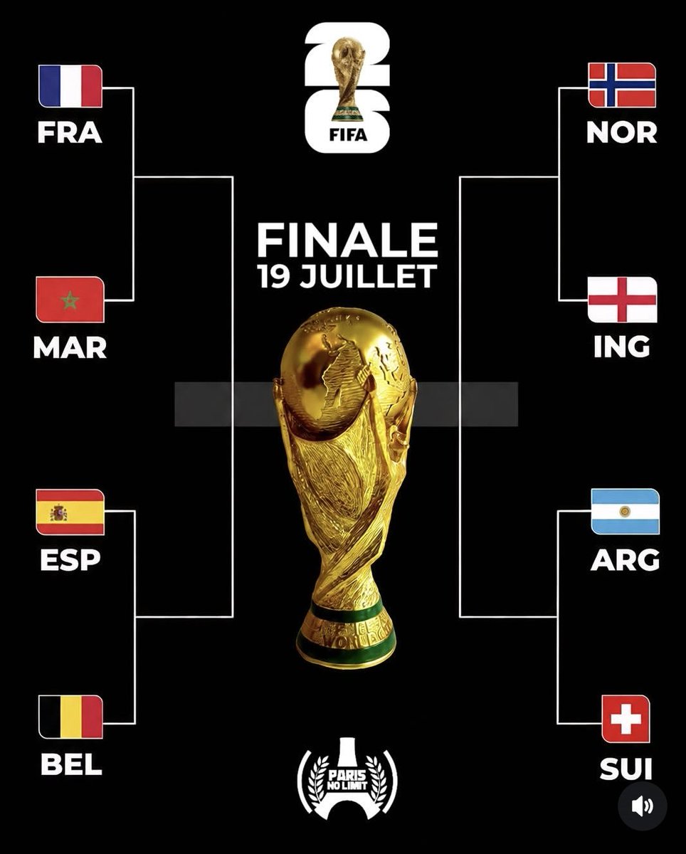 4evaPSG's tweet photo. Inchallah ce sera 
France vs Espagne
Norvège vs Suisse https://t.co/AaT8TSAnvz