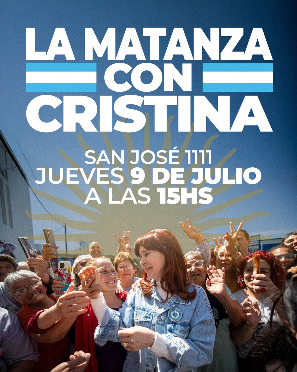AteneoNKMatanza's tweet photo. Hoy todos a San José 1111, LA MATANZA CON CRISTINA https://t.co/T14ufTLvND
