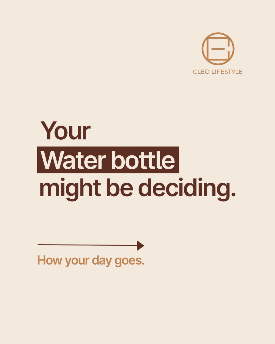 Cleolifestyle's tweet photo. Feeling tired this summer? ☀️

It may not be your schedule it could be dehydration.

Small hydration habits = more energy, better focus, and healthier days. 💧

#StayHydrated #SummerWellness #HydrationTips #CleoBottle https://t.co/XyzFh38zqT