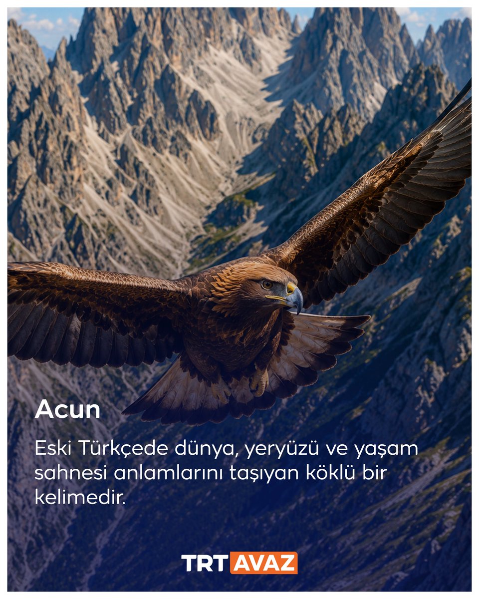 trtavaz's tweet photo. Acun, Eski Türkçede yalnızca dünyayı değil; insanın töre, adalet ve sınandığı geçici yaşam sahnesini ifade eden köklü bir kavramdır. https://t.co/cvklJmcxuh