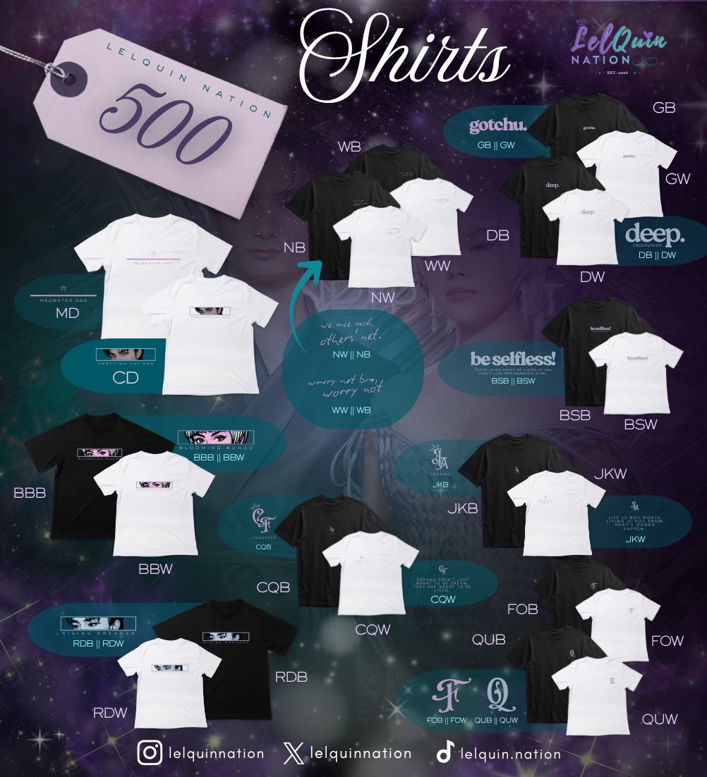 lelquinnation's tweet photo. 💜🩵 LELQUIN NATION MERCH IS HERE! 💜🩵

Show your love for Lella & Joaquin with merch made for every LelQuin supporter. ✨

🛍️ Order yours now and be part of the nation!
📦 Limited stocks available.
Every purchase means so much—thank you for supporting! 🫶

Order Form: https://t.co/Vs2vKqIEzU

#LelQuin