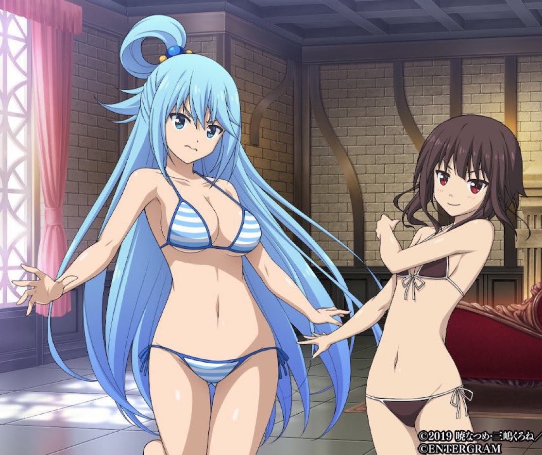 Fe4rless309's tweet photo. Day 819 of Daily Summer Megumin ☀️
Aqua trying to mog her but it’s not working https://t.co/lOAnmtgx9Y